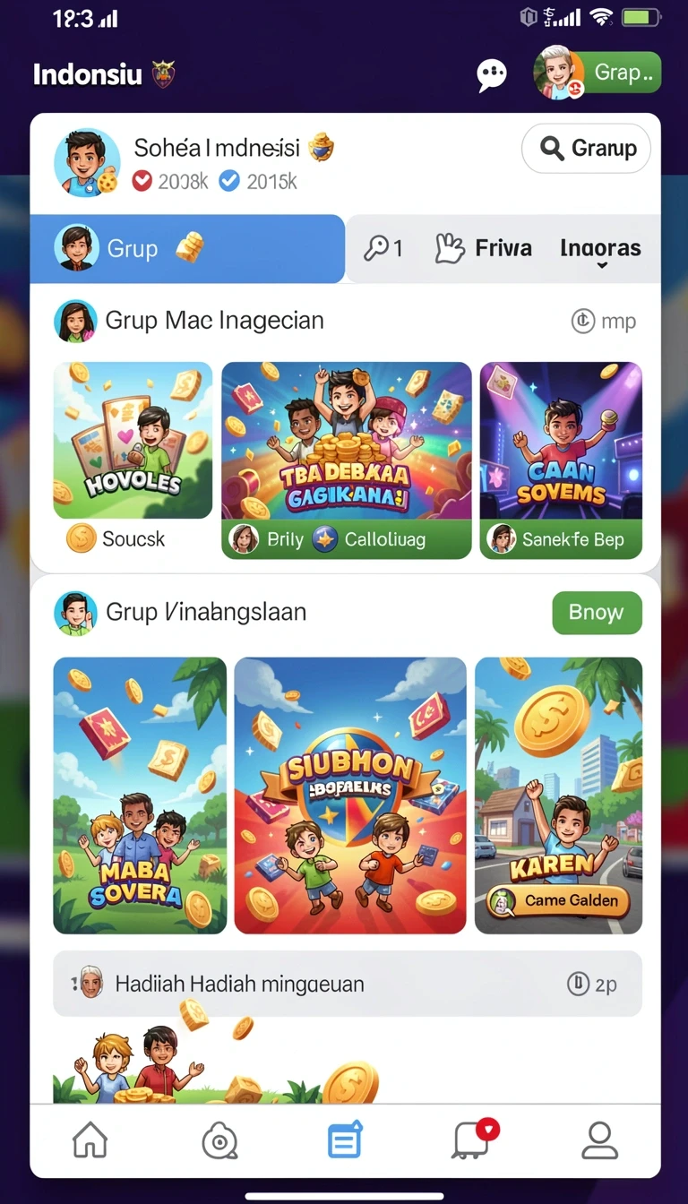 Beragam pilihan permainan menarik dalam aplikasi Download 789bni APK untuk Android.